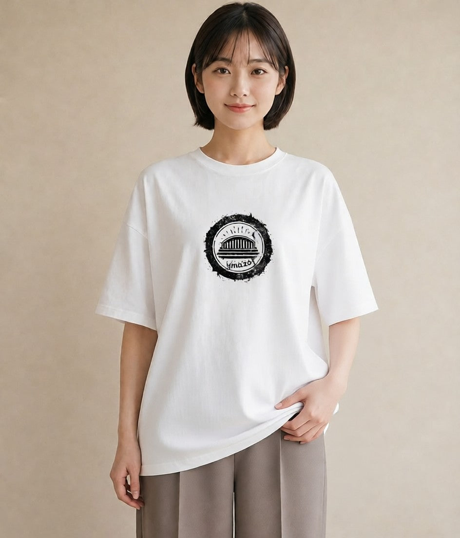 半袖Tシャツ レディース 旅 トラベル スタンプ イラスト 抜け感 おしゃれギフト 社会人 白T