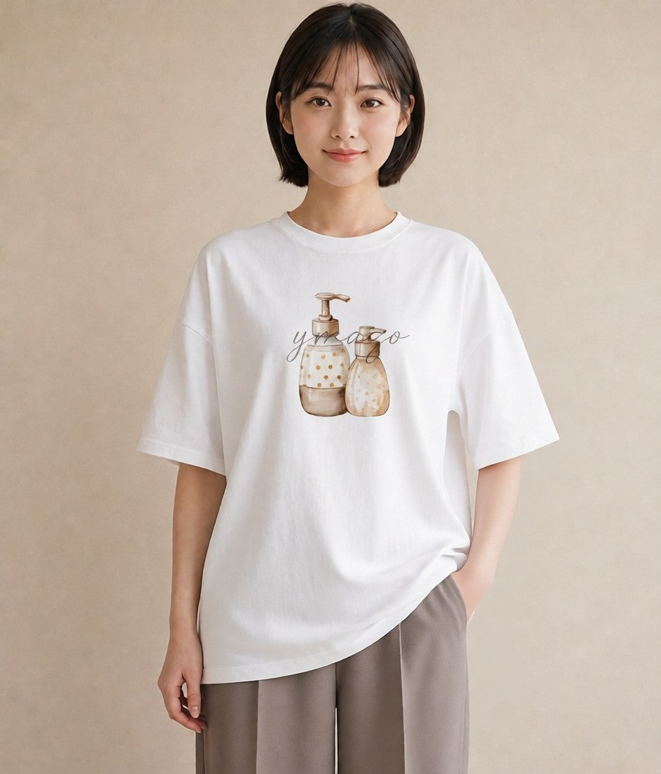 Tシャツ レディース クリームソーダ 食べ物 フード イラスト ラフカジュアル 女子会 お揃い 白T
