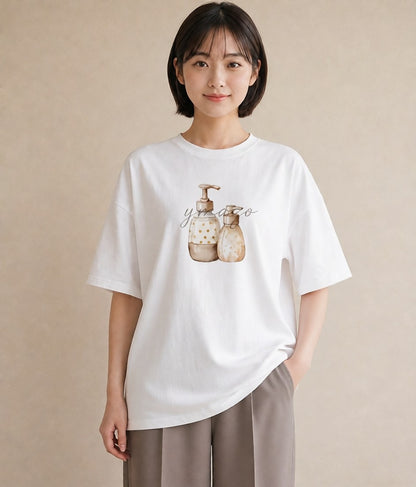 Tシャツ レディース クリームソーダ 食べ物 フード イラスト ラフカジュアル 女子会 お揃い 白T