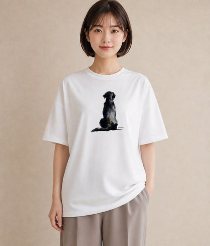 半袖Tシャツ レディース 保護犬 犬 いぬ イラスト 普段使い 秋コーデ おしゃれギフト 白T