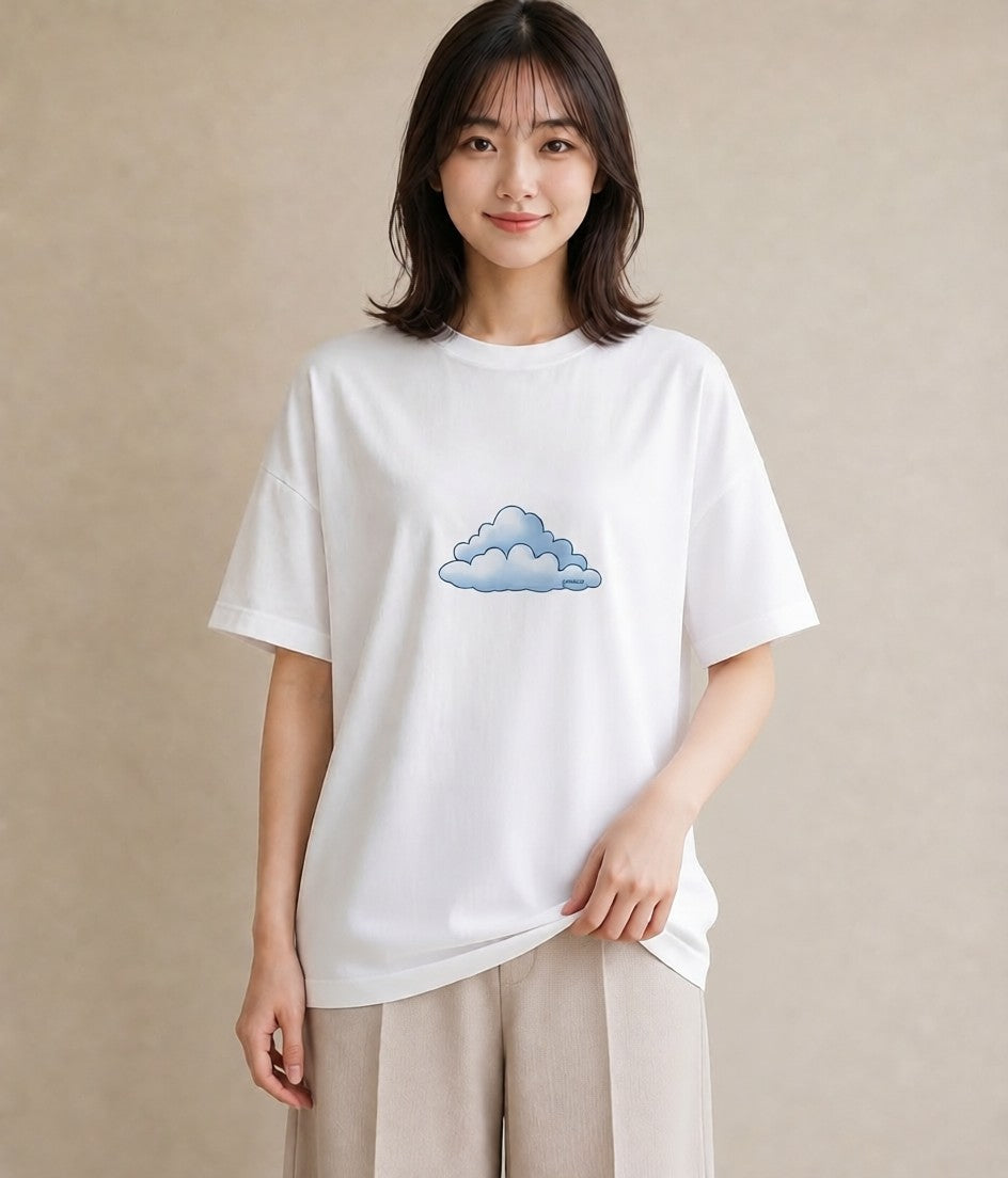 半袖Tシャツ レディース 虹 星空 宇宙 イラスト ガーリー ギフト 母の日 白T
