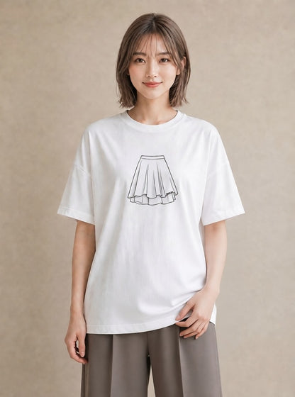 半袖Tシャツ レディース バレエシューズ バレエ トウシューズ ナチュラル アンティーク イラスト 送別ギフト 通勤 白T