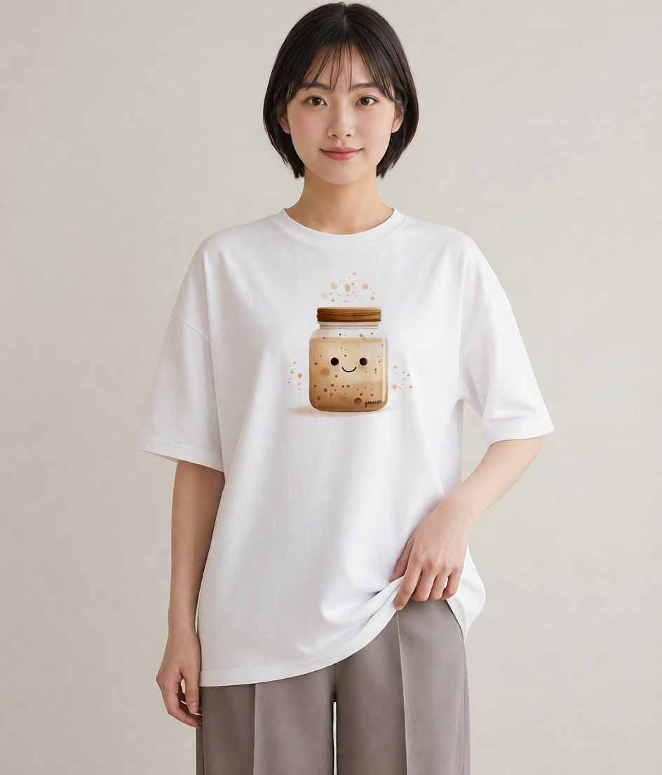 半袖Tシャツ レディース クリームソーダ 食べ物 フード イラスト きれいめ 母娘コーデ 自分用 白T