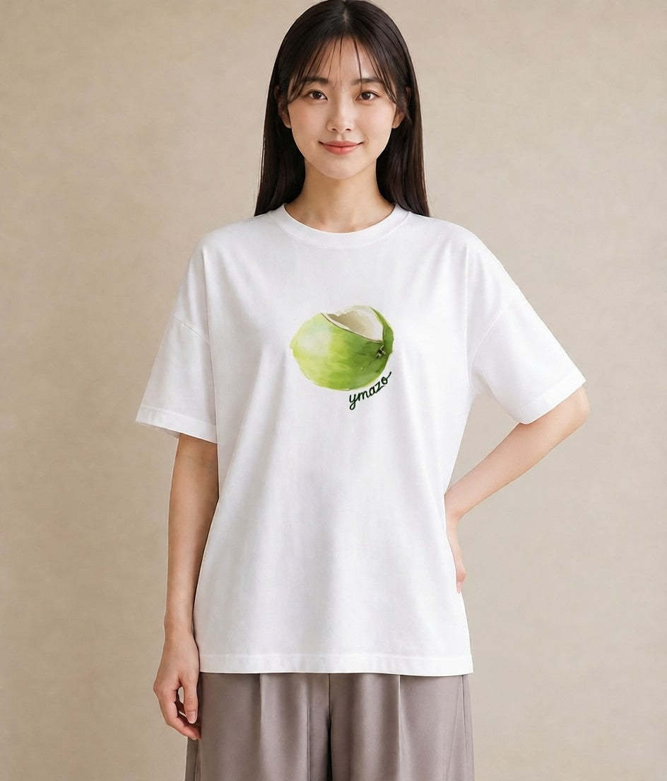 グラフィックTシャツ レディース どんぐり 植物 ボタニカル イラスト 個性的 親子 20代 白T