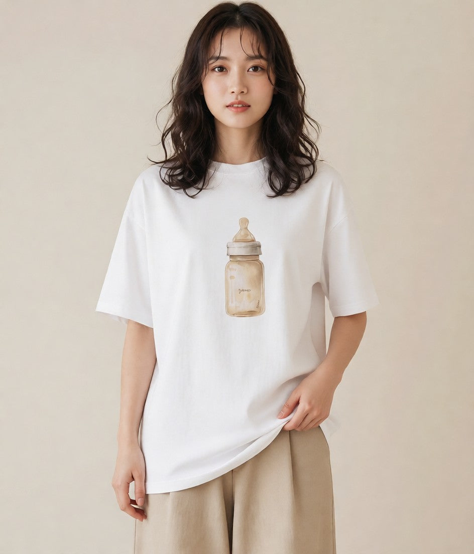 グラフィックTシャツ レディース はちみつ 食べ物 フード イラスト シック 旅行用 海 白T