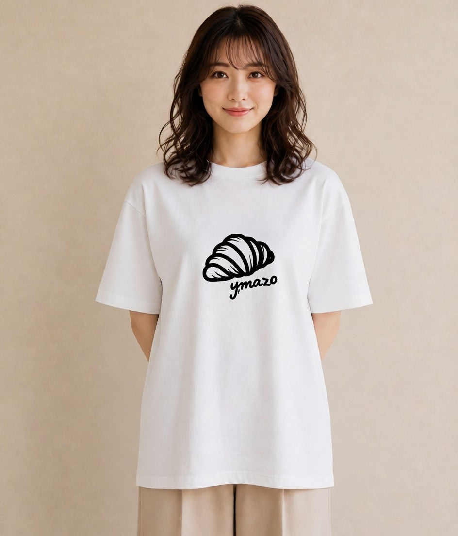 デザインTシャツ レディース パン ベーカリー レトロ イラスト 旅行コーデ レイヤード 友達ギフト 白T