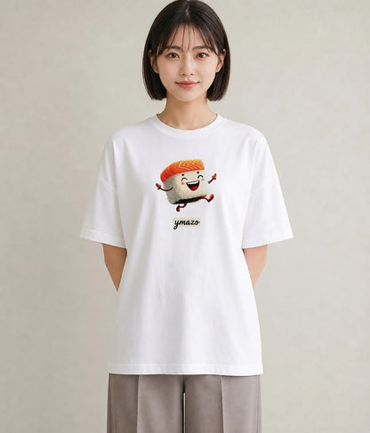 デザインTシャツ レディース お寿司 食べ物 フード イラスト フェミニン 親子 20代 白T