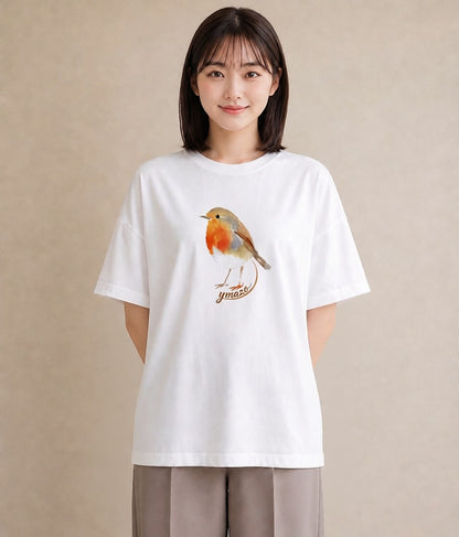 Tシャツ レディース 小鳥 ペット 動物 イラスト ナチュラル 姉妹 送別ギフト 白T