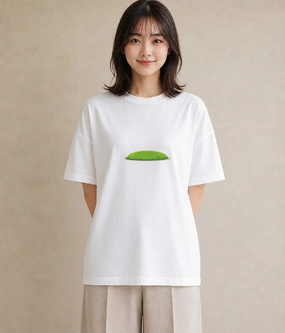 プリントTシャツ レディース 芝生 植物 ボタニカル イラスト フェミニン 秋コーデ おしゃれギフト 白T