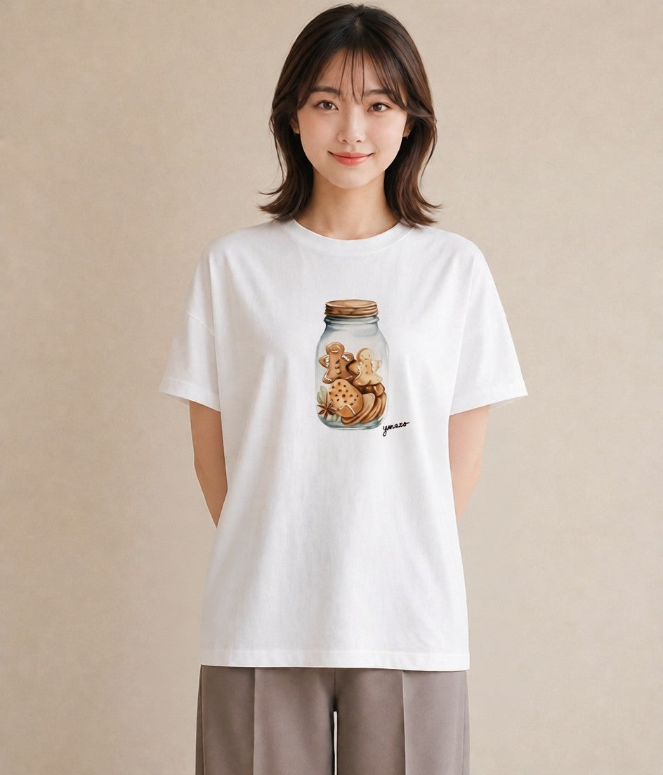 デザインTシャツ レディース あんみつ 食べ物 フード イラスト 可愛い クリスマス 旅行 白T