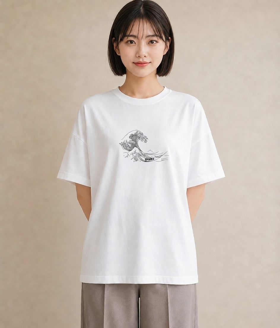 デザインTシャツ レディース 海 リゾート 夏 イラスト 北欧風 春コーデ 姉妹 白T