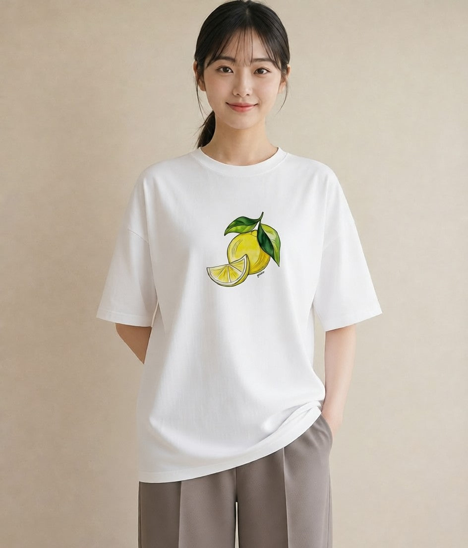 プリントTシャツ レディース アボカド 食べ物 フード イラスト 水彩風 在宅 公園 白T