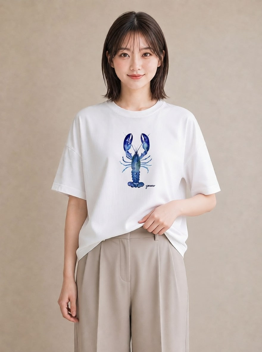 グラフィックTシャツ レディース 蠍座 星空 宇宙 イラスト 休日コーデ お揃い 親子 白T