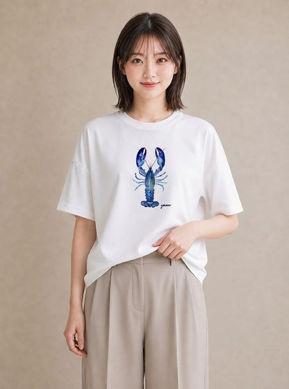 グラフィックTシャツ レディース 蠍座 星空 宇宙 イラスト 休日コーデ お揃い 親子 白T