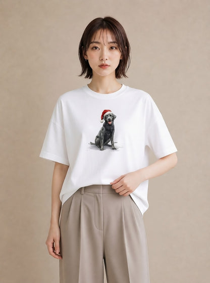 グラフィックTシャツ レディース ラブラドールレトリバー 犬 いぬ イラスト カジュアル 敬老の日 ホワイトデー 白T