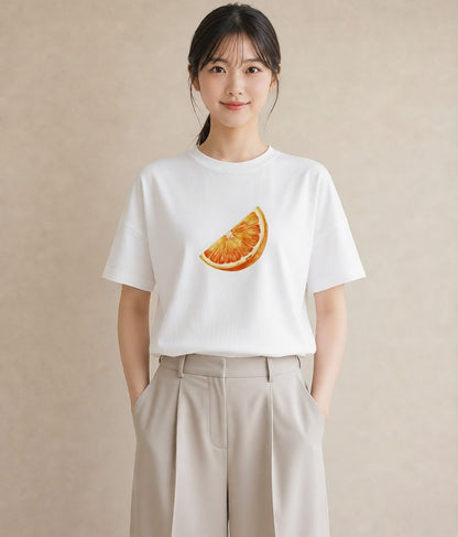 Tシャツ レディース パイナップル 食べ物 フード イラスト ガーリー カフェ服 クリスマス 白T