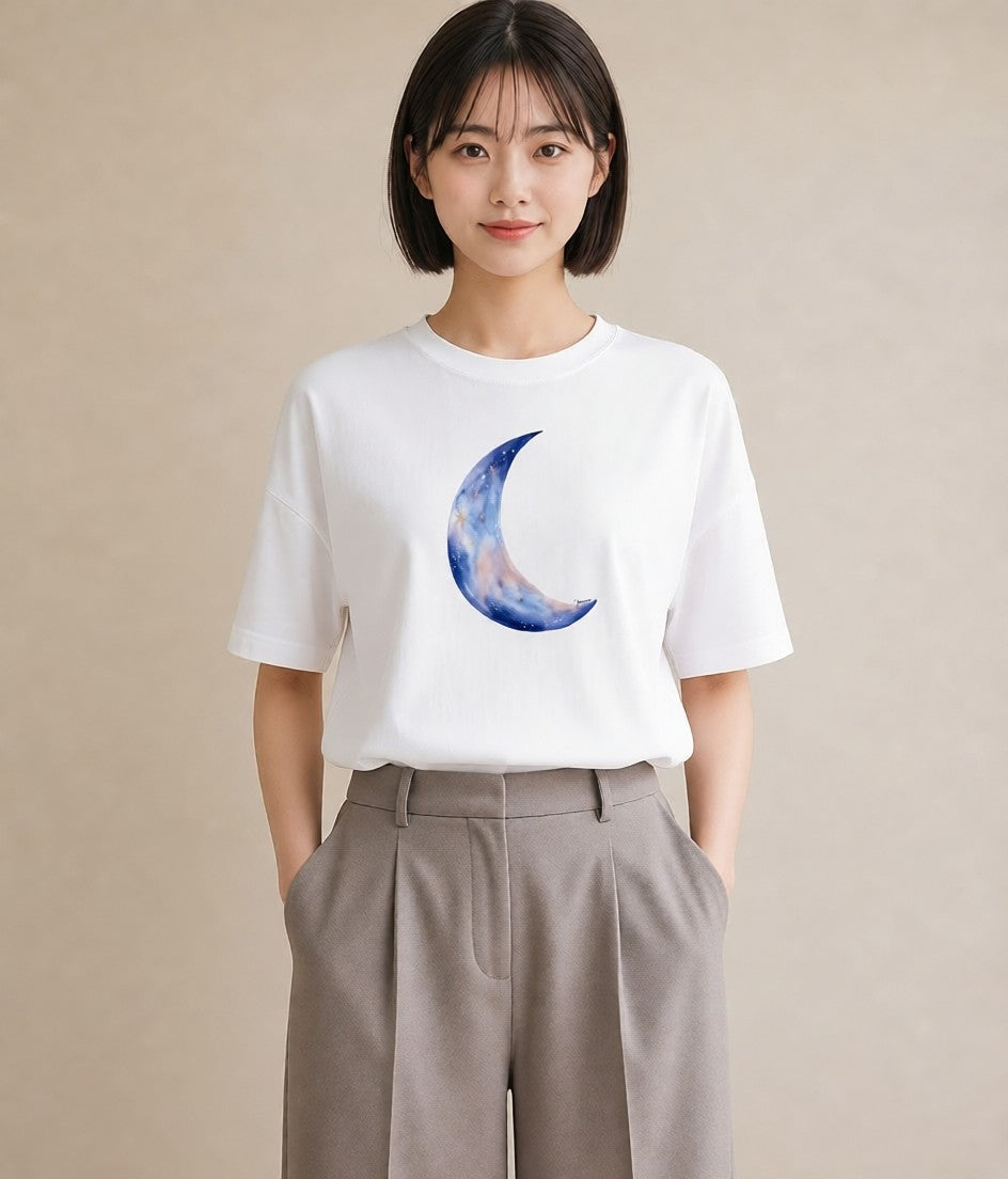 グラフィックTシャツ レディース 牡羊座 星空 宇宙 イラスト ラフ 女性 旅行用 白T