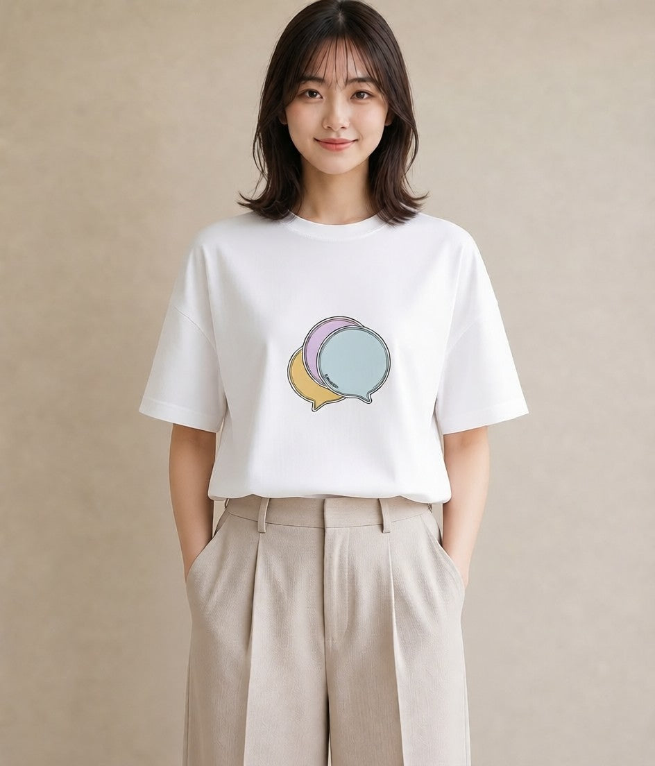 Tシャツ レディース わたあめ 食べ物 フード イラスト ユニーク 敬老の日 ホワイトデー 白T