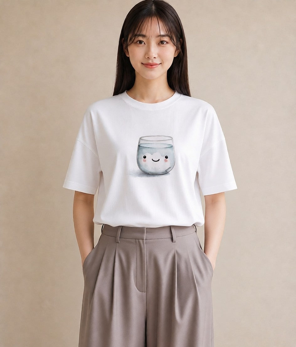 デザインTシャツ レディース クリームソーダ 食べ物 フード イラスト ミニマル クリスマス 旅行 白T