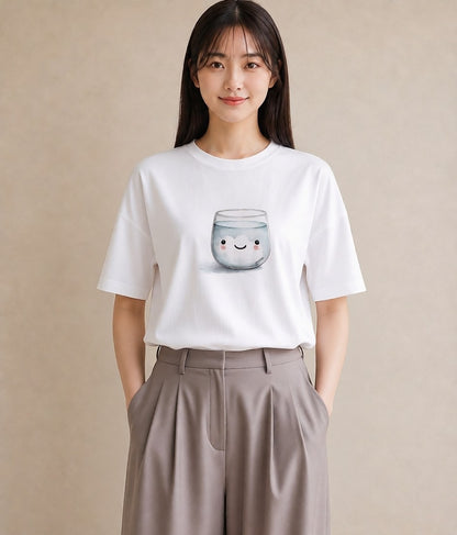 デザインTシャツ レディース クリームソーダ 食べ物 フード イラスト ミニマル クリスマス 旅行 白T