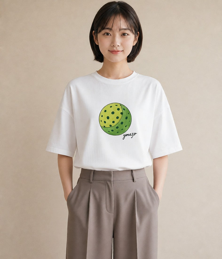 プリントTシャツ レディース 惑星 星空 宇宙 イラスト 普段着 週末コーデ 白T