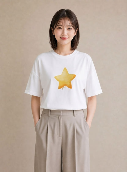 グラフィックTシャツ レディース 射手座 星空 宇宙 イラスト 旅行コーデ 部屋着 女性向けギフト 白T