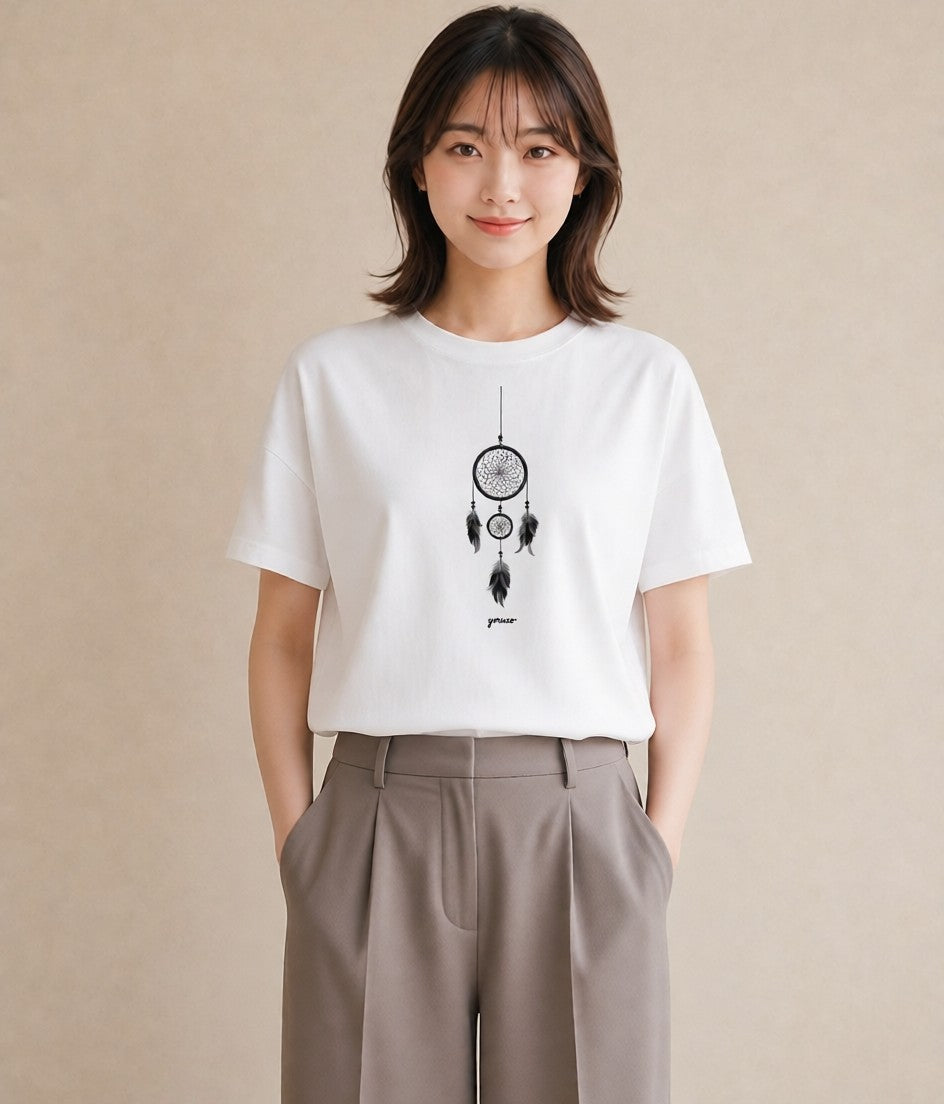 プリントTシャツ レディース 風鈴 ガラス 夏 ナチュラル アンティーク イラスト 可愛い 誕生日プレゼント 綿100 白T
