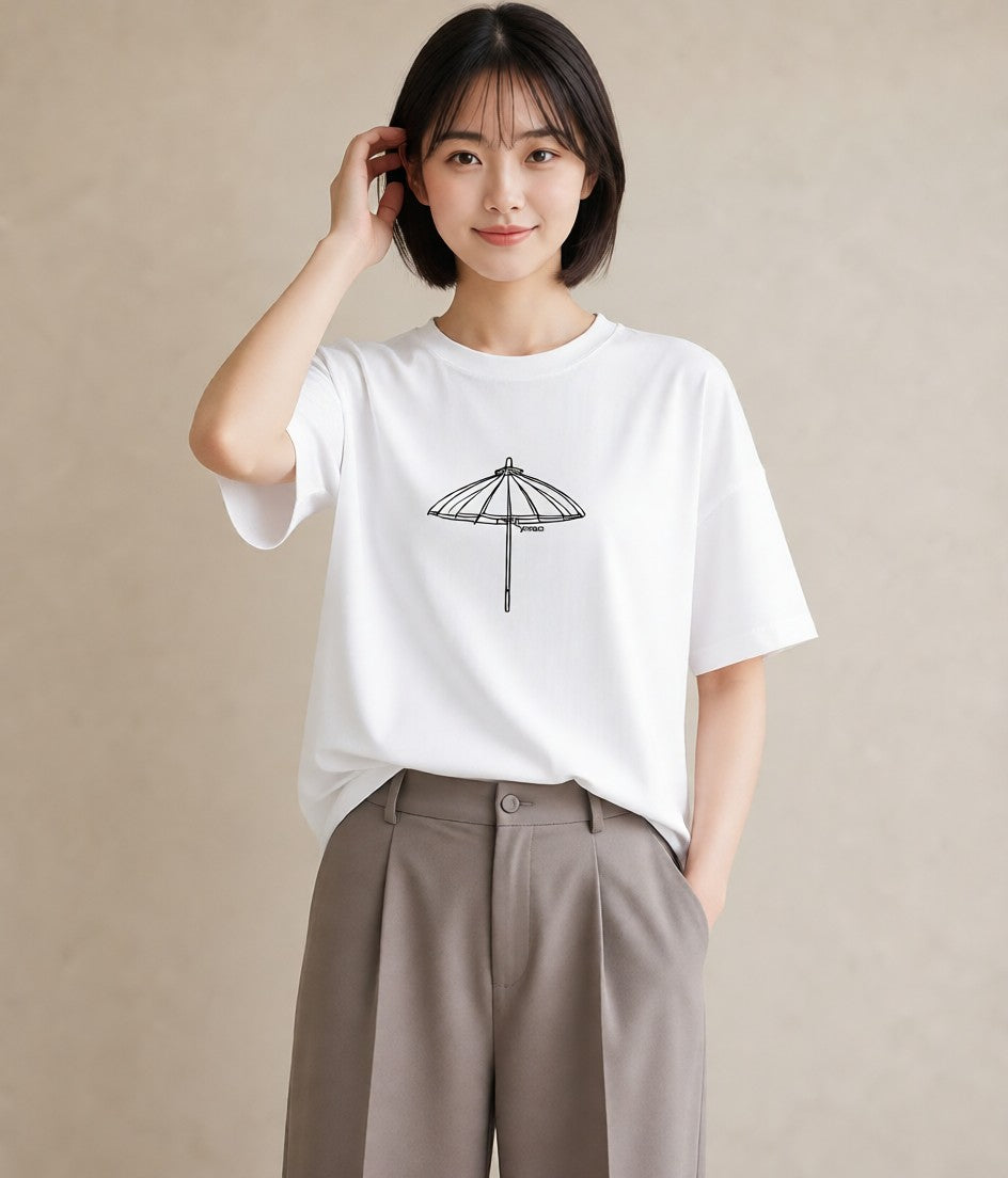 デザインTシャツ レディース 風鈴 ガラス 夏 ナチュラル アンティーク イラスト 手描き風 女性 旅行用 白T