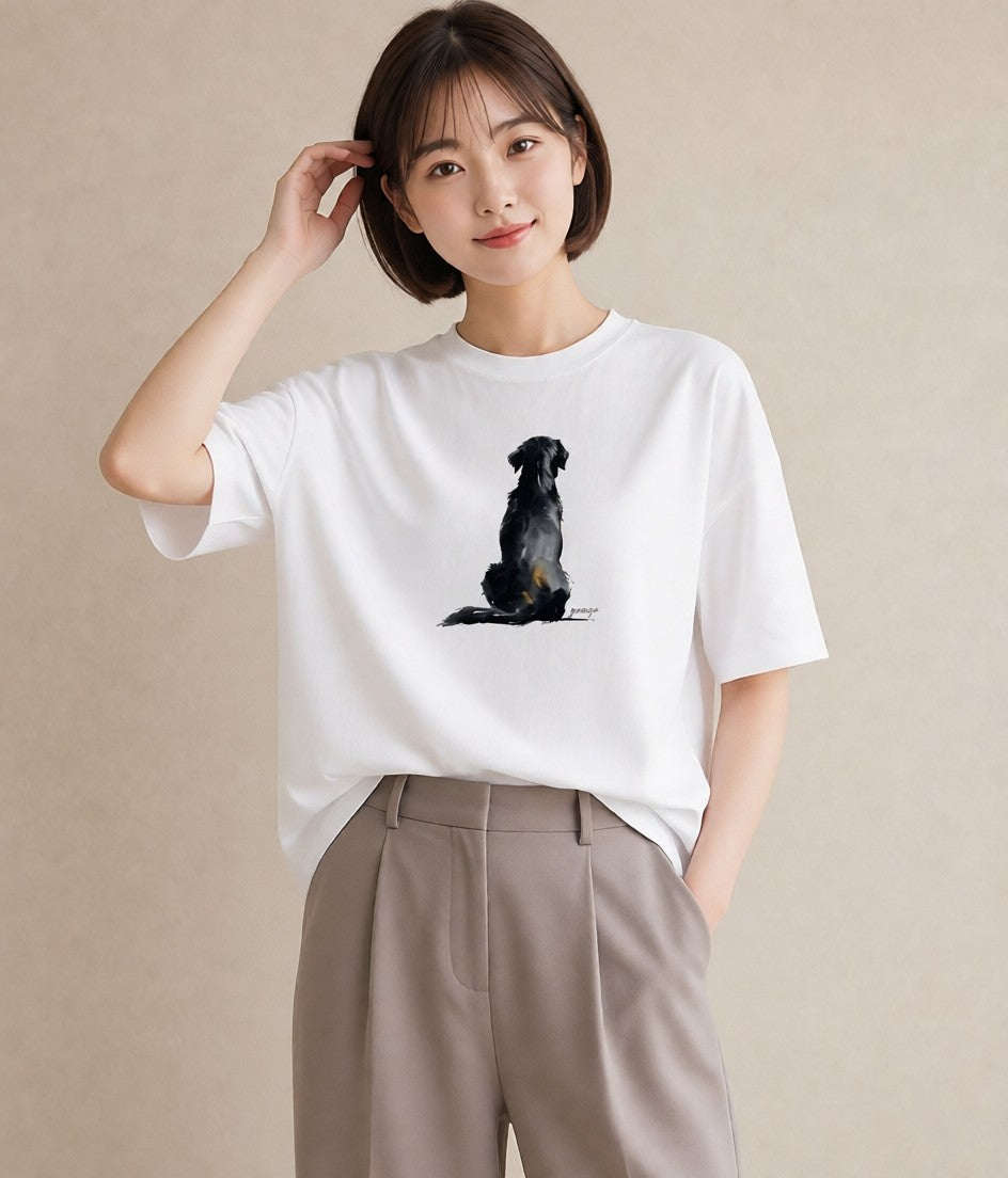 半袖Tシャツ レディース 保護犬 犬 いぬ イラスト 普段使い 秋コーデ おしゃれギフト 白T