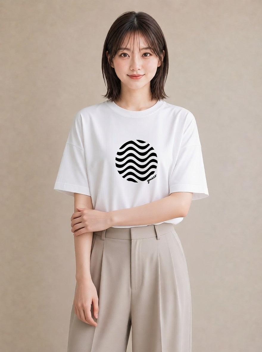 Tシャツ レディース 海 リゾート 夏 イラスト シンプル 姉妹 送別ギフト 白T