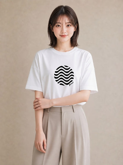 Tシャツ レディース 海 リゾート 夏 イラスト シンプル 姉妹 送別ギフト 白T