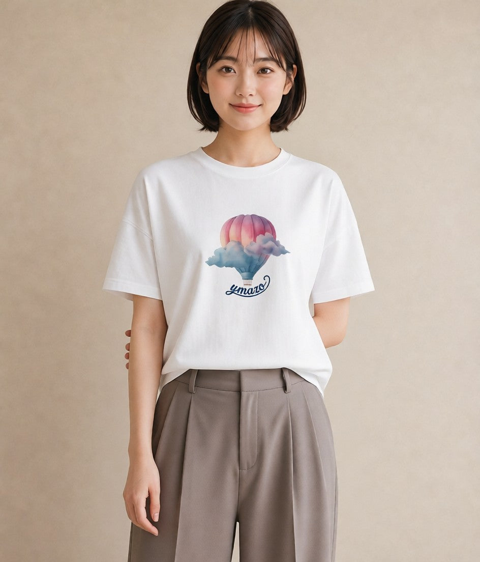 グラフィックTシャツ レディース 虹 星空 宇宙 イラスト ボタニカル 週末コーデ 敬老の日 白T
