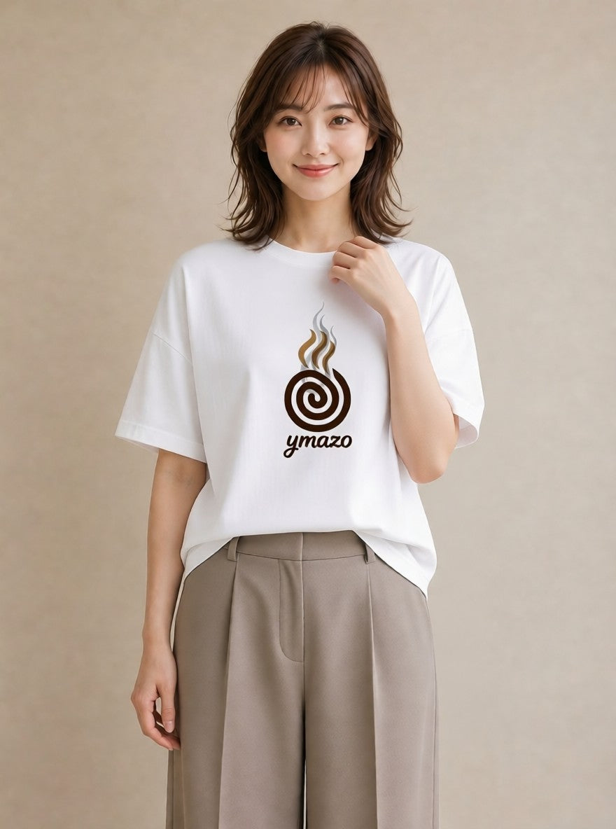 デザインTシャツ レディース カフェ カフェロゴ ロゴ イラスト 可愛い 敬老の日 ホワイトデー 白T