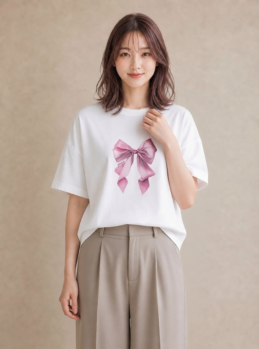 Tシャツ レディース バレエシューズ バレエ トウシューズ ナチュラル アンティーク イラスト 線画 誕生日プレゼント 綿100 白T