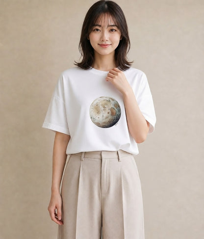 プリントTシャツ レディース 牡牛座 星空 宇宙 イラスト 可愛い 旅行 母娘コーデ 白T