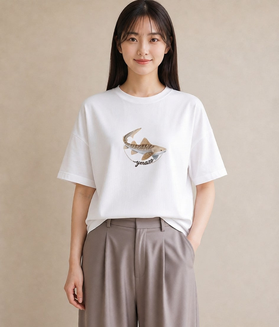 半袖Tシャツ レディース グッピー ペット 動物 イラスト シンプル クリスマス 旅行 白T