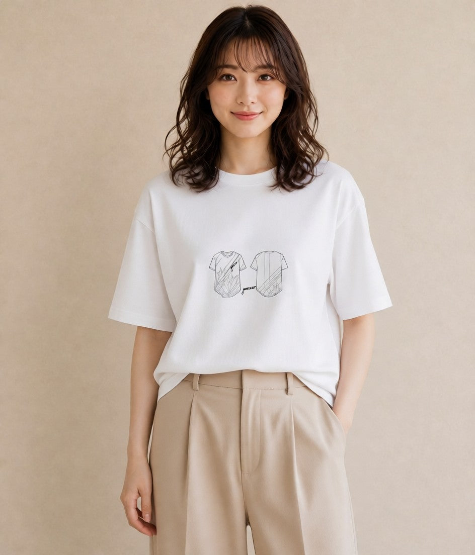 デザインTシャツ レディース レースハンカチ レース ハンカチ ナチュラル アンティーク イラスト ガーリー 綿100 デート 白T