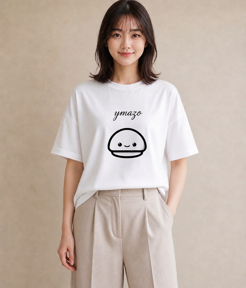 デザインTシャツ レディース パールピアス アクセサリー ナチュラル アンティーク イラスト 手描き風 部屋着 女性向けギフト 白T