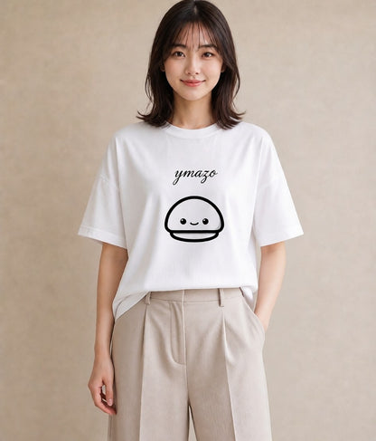 デザインTシャツ レディース パールピアス アクセサリー ナチュラル アンティーク イラスト 手描き風 部屋着 女性向けギフト 白T