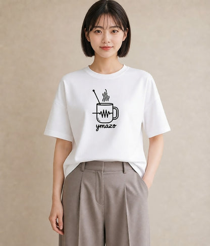 グラフィックTシャツ レディース コーヒー カフェ 珈琲 イラスト ユニーク 春コーデ 姉妹 白T