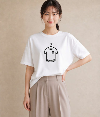 プリントTシャツ レディース パールピアス アクセサリー ナチュラル アンティーク イラスト 抜け感 海 カフェ巡り 白T
