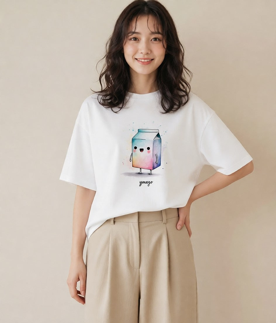 プリントTシャツ レディース クリームソーダ 食べ物 フード イラスト 抜け感 20代 カジュアルコーデ 白T