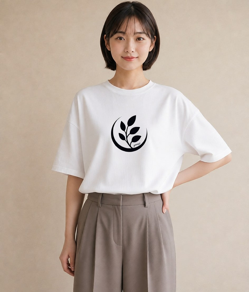 半袖Tシャツ レディース カフェ カフェロゴ ロゴ イラスト クリスマス 旅行 白T