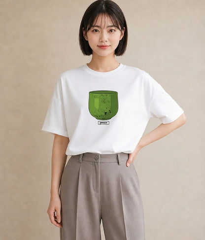 グラフィックTシャツ レディース 抹茶 食べ物 フード イラスト ナチュラル 部屋着 女性向けギフト 白T