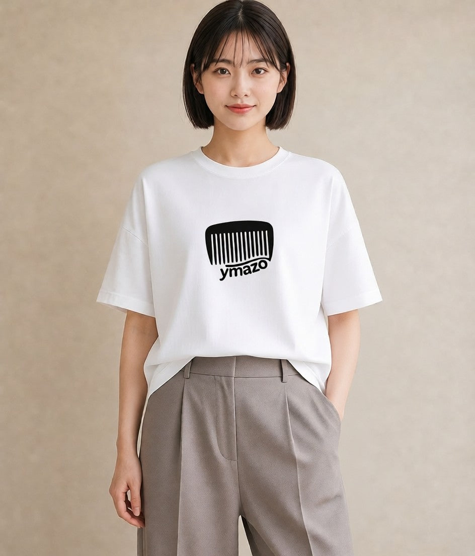 半袖Tシャツ レディース 手鏡 アンティーク レトロ ナチュラル イラスト 上品 母娘コーデ 自分用 白T