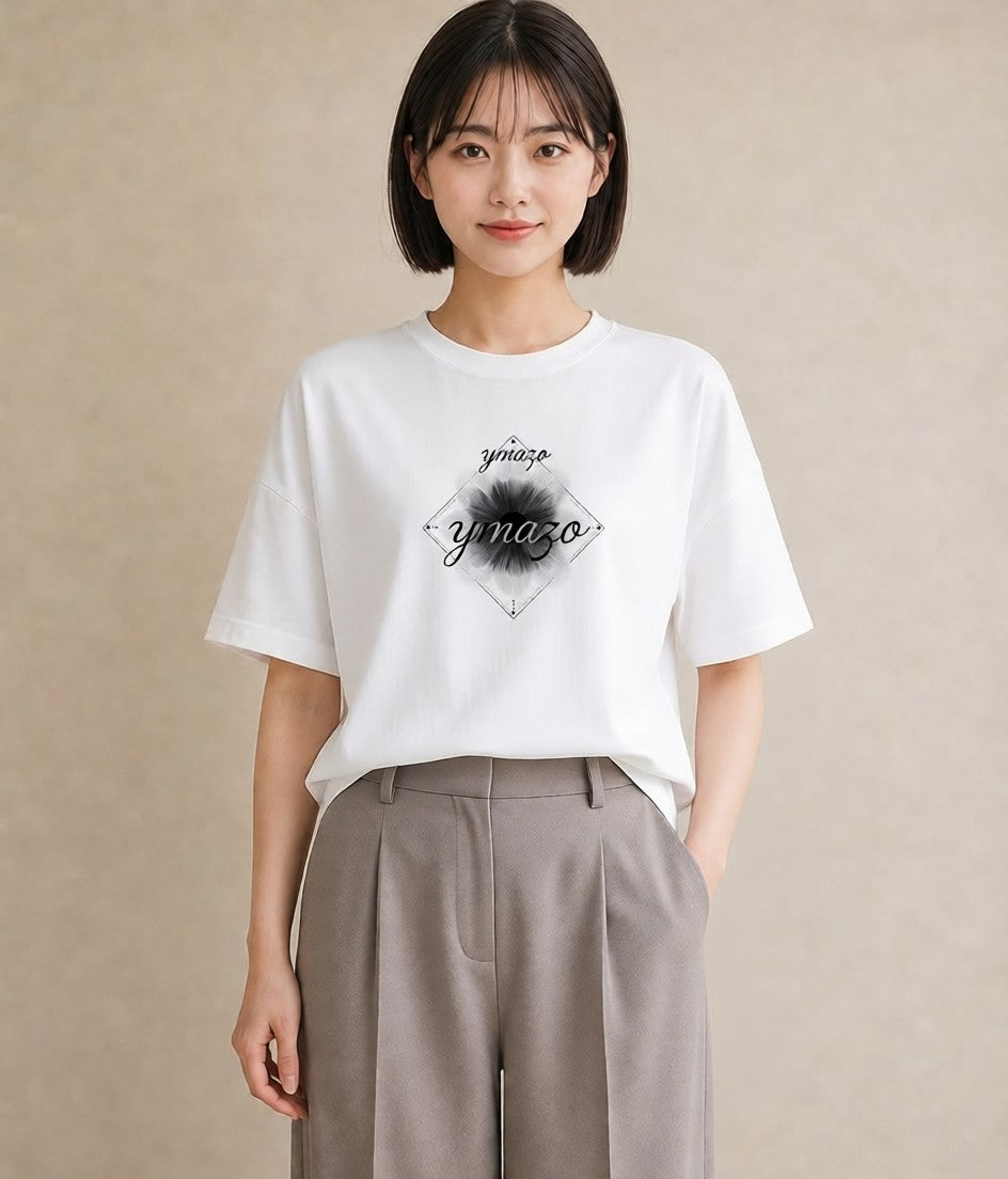 プリントTシャツ レディース レースハンカチ レース ハンカチ ナチュラル アンティーク イラスト 可愛い ルームウェア ギフト 白T