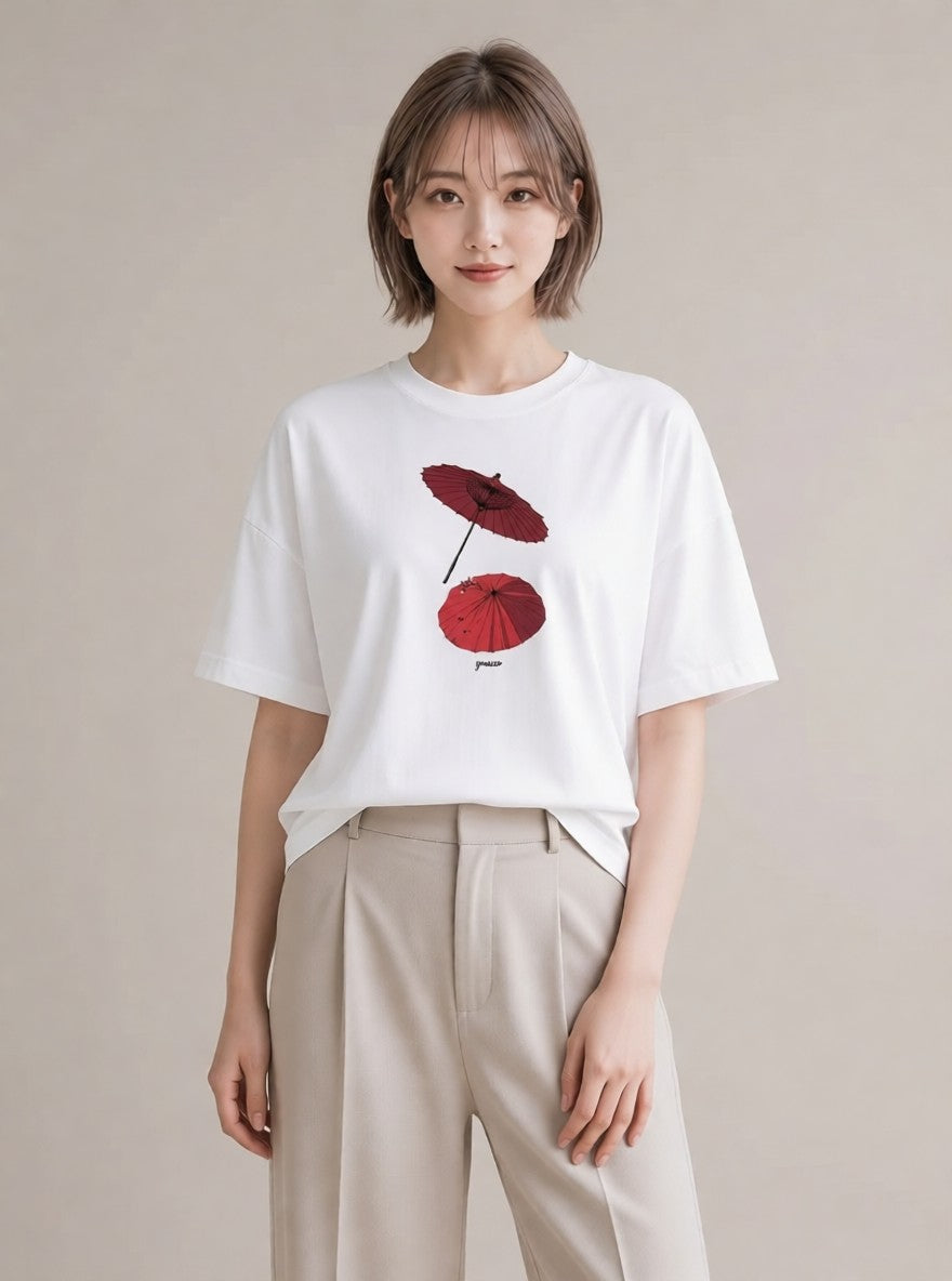 半袖Tシャツ レディース 風鈴 ガラス 夏 ナチュラル アンティーク イラスト シンプル 女性 旅行用 白T