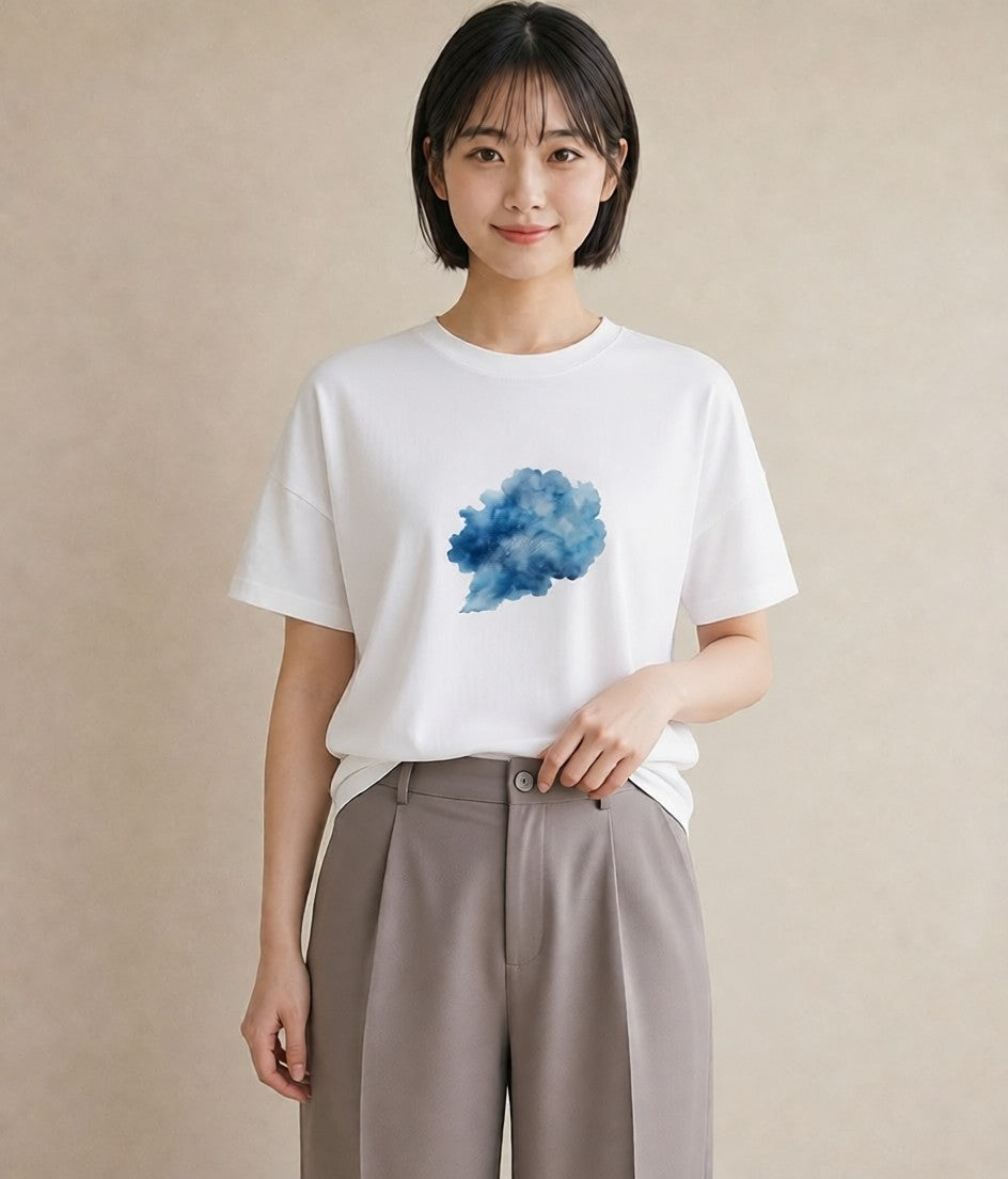 プリントTシャツ レディース 乙女座 星空 宇宙 イラスト カジュアル ビーチ デイリーウェア 白T