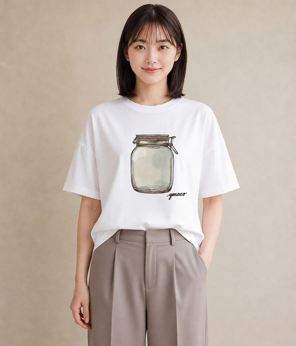 プリントTシャツ レディース はちみつ 食べ物 フード イラスト お洒落 春コーデ 姉妹 白T