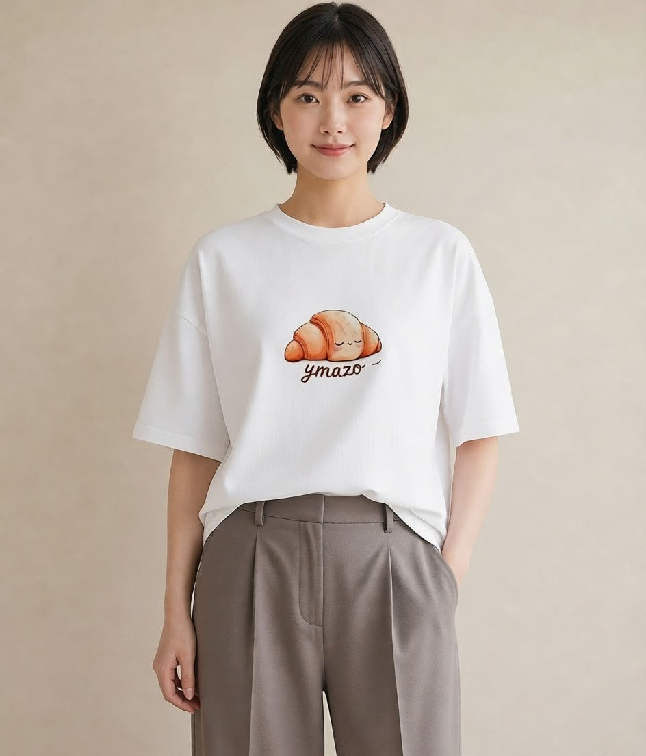 Tシャツ レディース ドーナツ 食べ物 フード イラスト 可愛い 誕生日プレゼント 綿100 白T